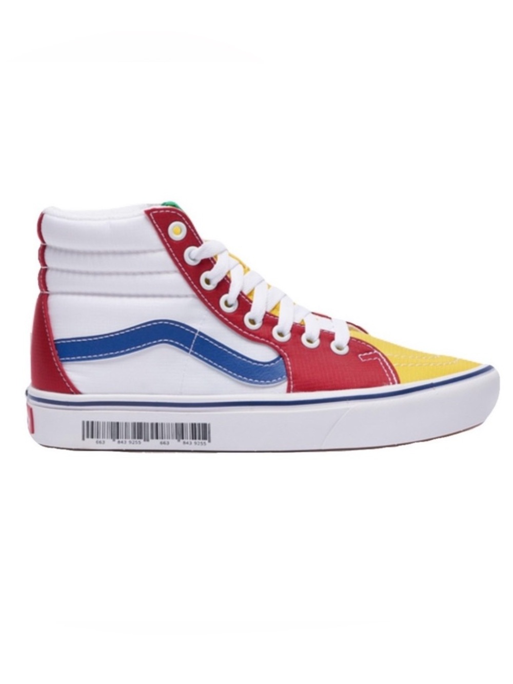 LIKE NEW VANS Womens 6.5 ComfyCush Old Skool SK8-Hi Retro Mart Barcode Sneakers
